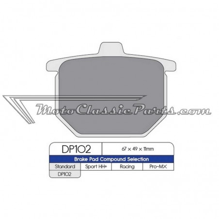 Brake Pads / Pastillas de freno DPBrake DP102
