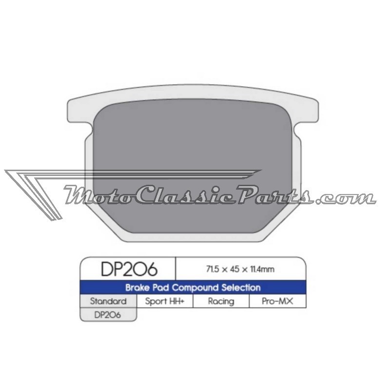 Brake Pads / Pastillas de freno DPBrake DP206
