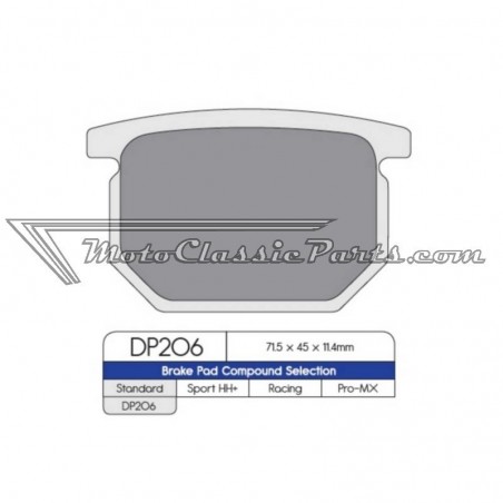 Brake Pads / Pastillas de freno DPBrake DP206