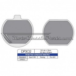 Brake Pads / Pastillas de freno DPBrake DP302