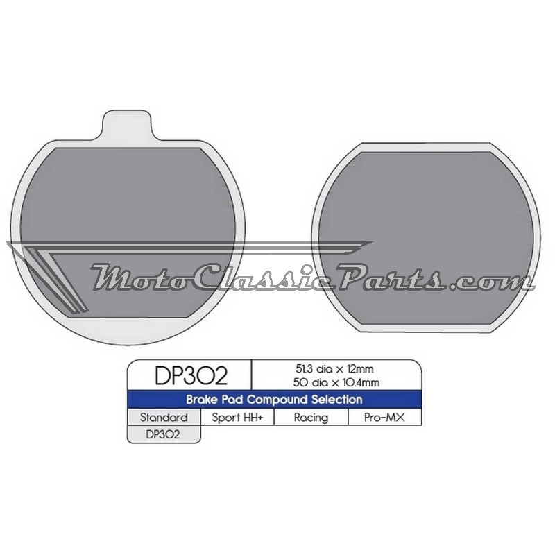 Brake Pads / Pastillas de freno DPBrake DP302