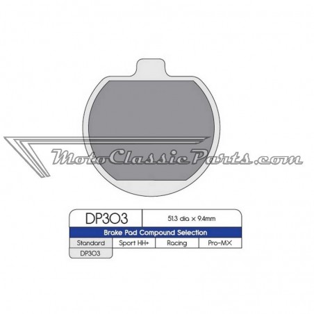 Brake Pads / Pastillas de freno DPBrake DP303
