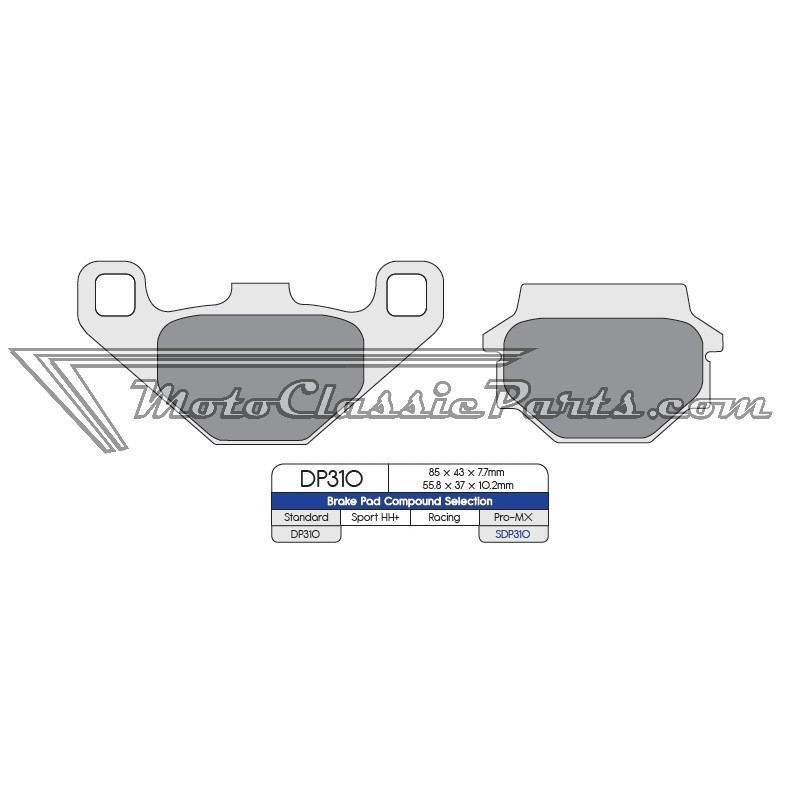 Brake Pads / Pastillas de freno DPBrake DP310
