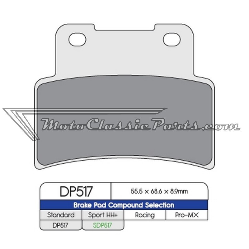 Brake Pads / Pastillas de freno DPBrake DP517