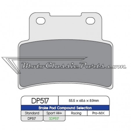 Brake Pads / Pastillas de freno DPBrake DP517