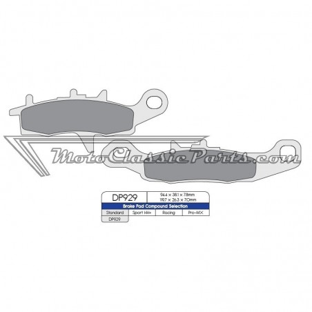 Brake Pads / Pastillas de freno DPBrake DP929