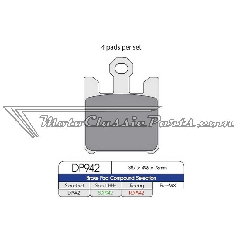 Brake Pads / Pastillas de freno DPBrake DP942