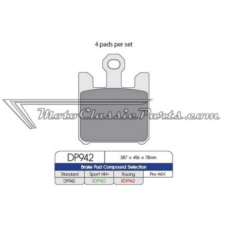 Brake Pads / Pastillas de freno DPBrake DP942