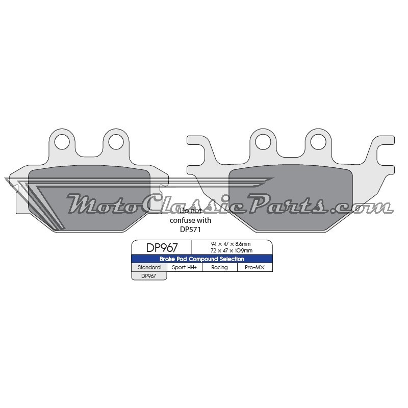 Brake Pads / Pastillas de freno DPBrake DP967