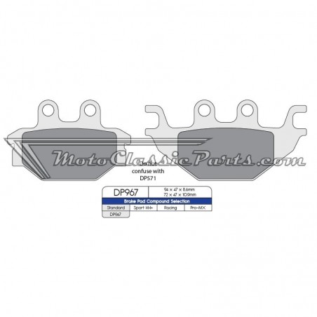 Brake Pads / Pastillas de freno DPBrake DP967
