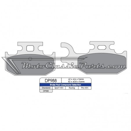 Brake Pads / Pastillas de freno DPBrake DP988