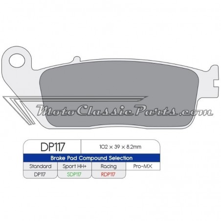 Brake Pads / Pastillas de freno DPBrake RDP117