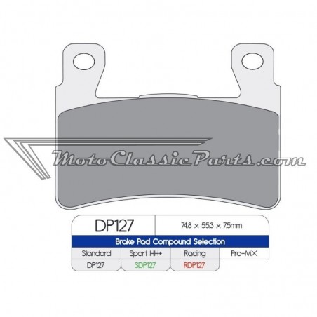 Brake Pads / Pastillas de freno DPBrake RDP127