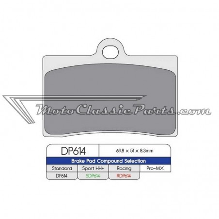 Brake Pads / Pastillas de freno DPBrake RDP614