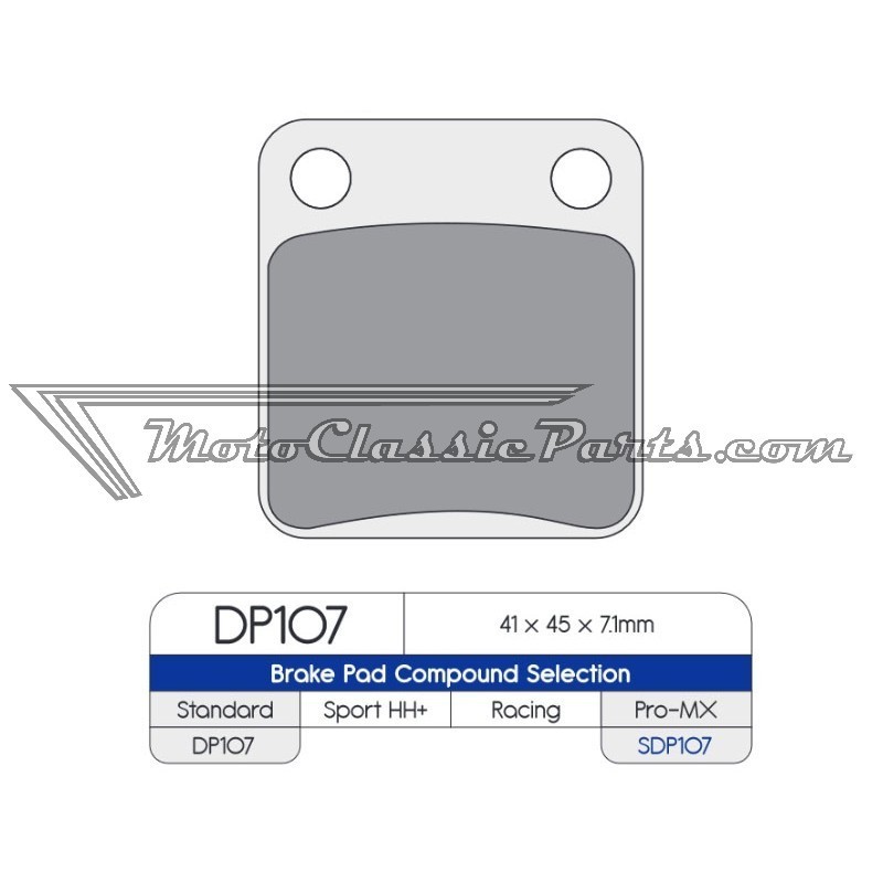 Brake Pads / Pastillas de freno DPBrake SDP107