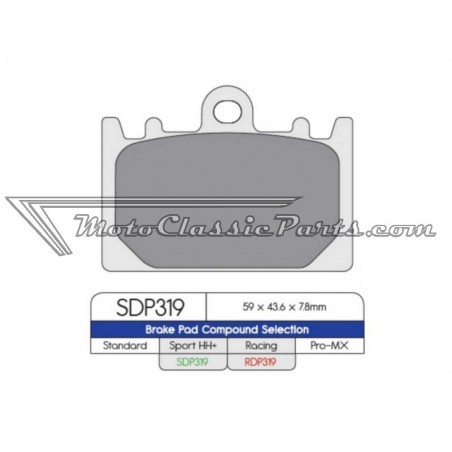 Brake Pads / Pastillas de freno DPBrake SDP319HH+