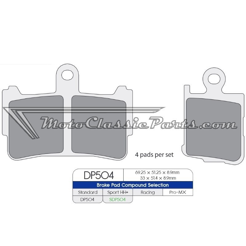 Brake Pads / Pastillas de freno DPBrake SDP504HH+