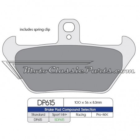 Brake Pads / Pastillas de freno DPBrake SDP615HH+