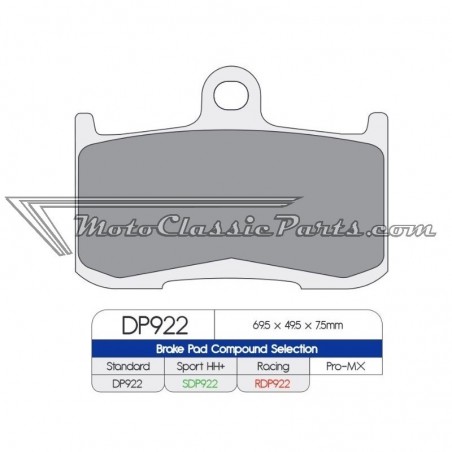 Brake Pads / Pastillas de freno DPBrake SDP922HH+