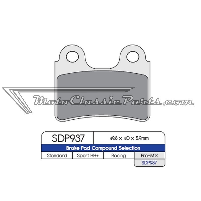 Brake Pads / Pastillas de freno DPBrake SDP937