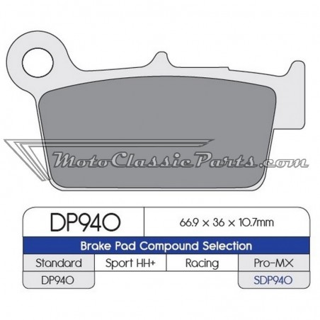 Brake Pads / Pastillas de freno DPBrake SDP940