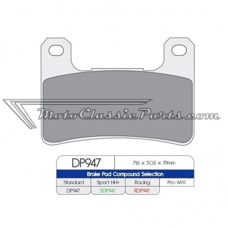 Brake Pads / Pastillas de freno DPBrake SDP947HH+