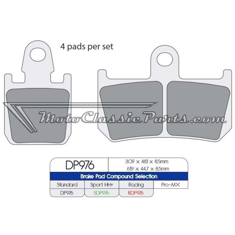 Brake Pads / Pastillas de freno DPBrake SDP976HH+