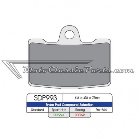 Brake Pads / Pastillas de freno DPBrake SDP993HH+