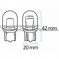 Bombilla tipo T20 12V 21W