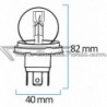 Lámpara Krawehl Foco europeo P45T 12V 45/40W