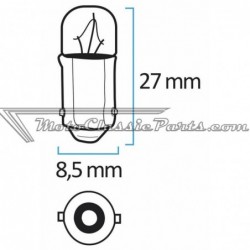 2 bombillas Krawehl BA9S MCC 12V 4W