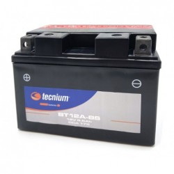 Batería TECNIUM BT12A-BS sin mantenimiento con pack de electrolito - YT12A-BS