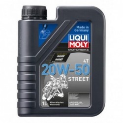 Botella de 1L aceite Liqui Moly Motorbike 4T mineral 20W-50 Street 1500