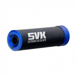 SILENCIOSO SVK ALUMINIO NEGRO CAZOLESTAS AZULES