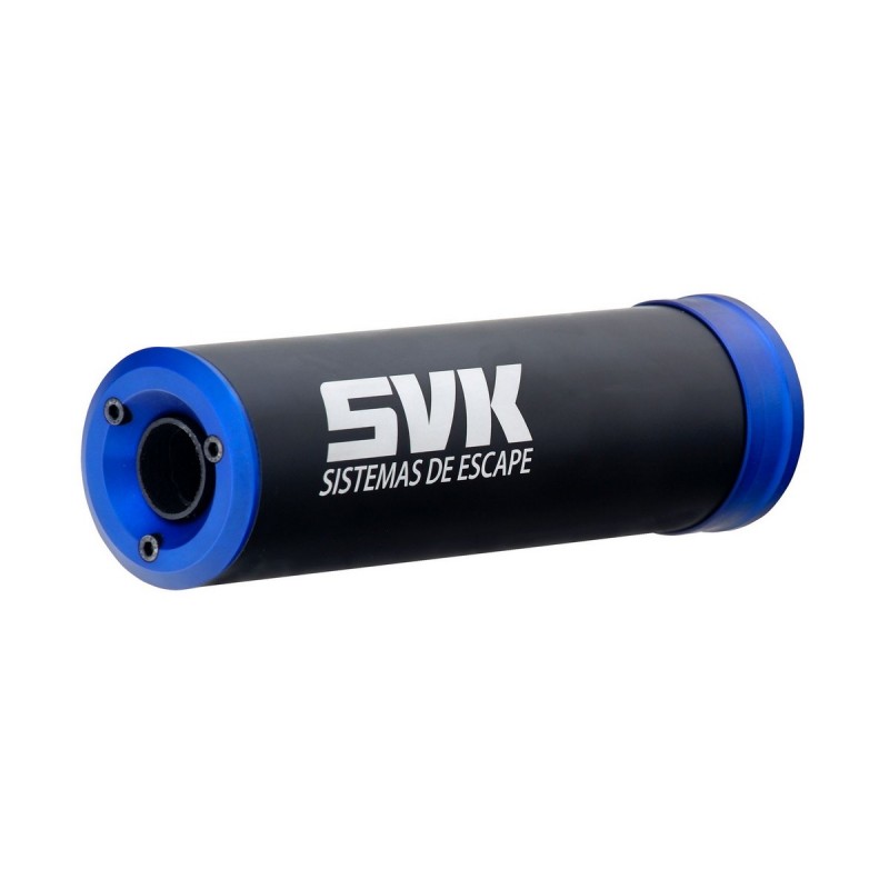 SILENCIOSO SVK ALUMINIO NEGRO CAZOLESTAS AZULES