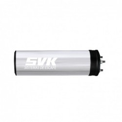 SILENCIOSO SVK ALUMINIO PLATA CAZOLESTAS NEGRAS