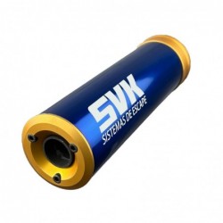 SILENCIOSO SVK ALUMINIO AZUL CAZOLETAS ORO