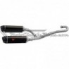 Escape Turbokit Línea doble HONDA CRF450  07-08 Colas Grandes (Parte final en Carbono) C4T053G-H2